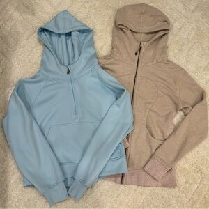 Set of 2 hoodies  Lululemon size 8/10 and Amazon  size medium